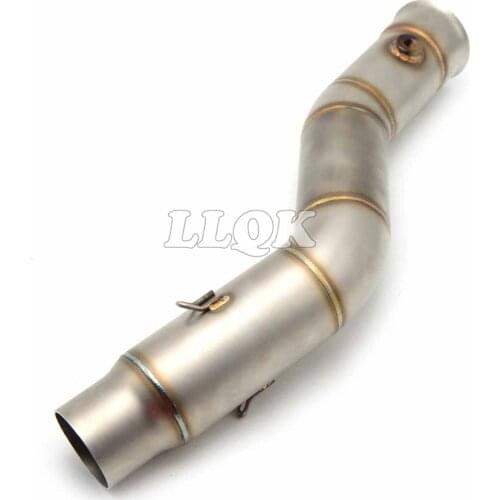 Motorcycle middle of the exhaust pipe muffler exhaust pipefor YAMAHA YZF-R1 YZF R1 2009 2010 2011 2012 2013 2014
