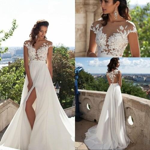 WUDANGSHAN Beach Wedding Dresses