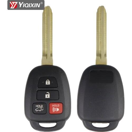YIQIXIN 3/4 Buttons Remote Car Key Shell Case Fob For Toyota CAMRY Corolla Reiz New Vios RAV4 Crown Key Prius Scion XB 2012-2017