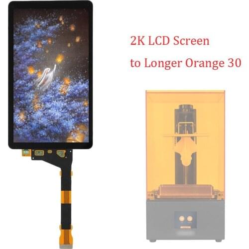 LCD Screen With Glass Protector Film For Longer Orange 30 LCD SLA 3D Printer Light curing LCD Display Ls055r1sx04 NO Backlight