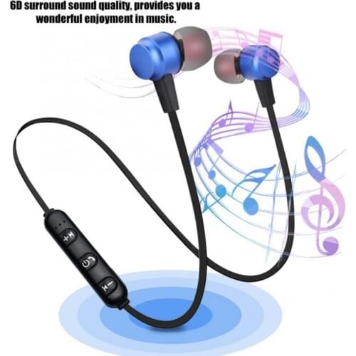 ZH-04 Wireless Bluetooth 4.1 Headphone Neck Hanging Magnetic Headset Sport Running Headset 6D Surround Noise Reduction Headphone