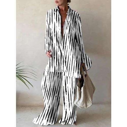 2021 New Round Neck Women Tracksuit Two Piece Sets Elastic High Waist Casual Trousers Pants Set Female Loose Autumn Fleece Suits