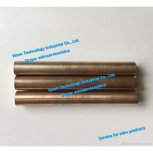 1pc) D25x200mm CUW75 Tungsten Copper Alloy Rod Cu (Copper)+W (Tungsten), edm Copper Tungsten Electrode Round Bar dia. 25