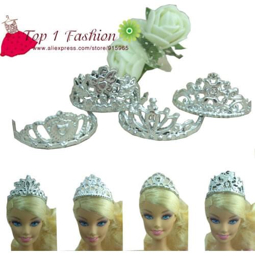 Free shipping factory wholesales 100pcs plastic crown for 1/6 doll for barbie doll for bratz doll for monster high doll