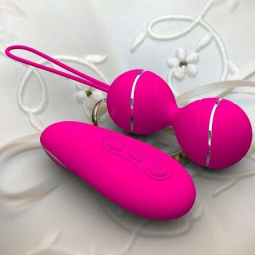 Wireless Remote Vibrator Silicone Kegel Balls Vaginal Tight Exercise Vibrating Eggs Ben Wa Ball Sex Toys For Women Masturbator