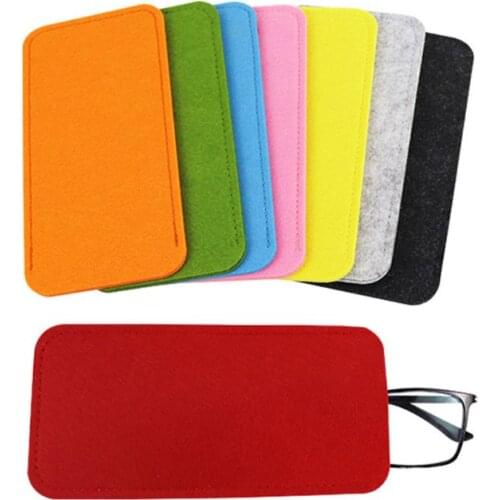 Soft Felt Sunglasses Eyeglasses Sleeve Glasses Pouch Case Organizer Bag LX9F