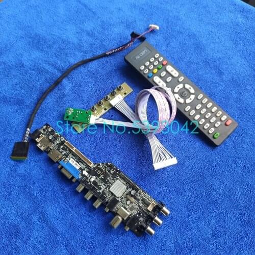For LP156WF4 (SL)(B1)/(SL)(B2)/(SL)(B3)/(SL)(B4) 1920*1080 DVB-T LVDS 40-Pin USB+AV panel digital 3663 controller board kit