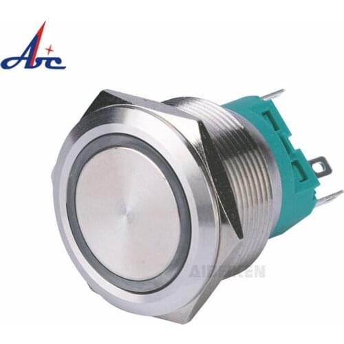 Electric Waterproof Power 12v Led Light Momentary Push Button Switch 22/25/30 mm Pressure Microswitch 220v 24v 3v