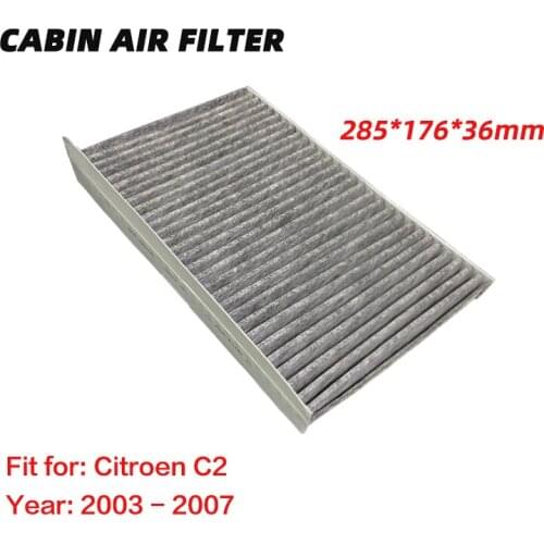Activated High Carbon Pollen Filters for Citroen C2 (2003-2010) Cabin Air Filter for C2 Better Quality than OE parts 1pc