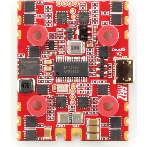 HGLRC Zeus35 AIO 3-6S F411 FC 35A Blheli_S 4In1 Brushless ESC 20X20 for RC FPV Racing Freestyle Cinewhoop Toothpick Ducted Drone