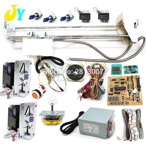 Toy crane game machine kit diy claw crane main board s /m /L size stainless steel 71cm Gantry led joystick power supply