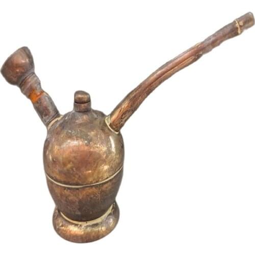 China Old Pure Handwork Copper Hookah Pipe