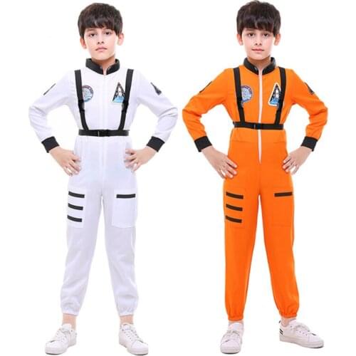 Boy Carnival Purim Astronaut Flight Uniform Costume Airline Aviator Outfit Cosplay Halloween Fancy Party Dress