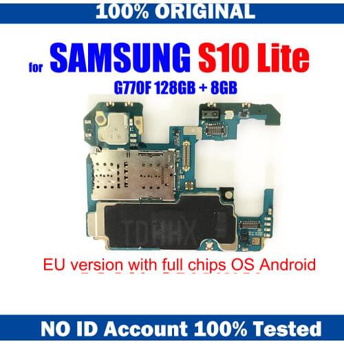 128GB ROM EU Version For Samsung Galaxy S10 LITE G770F Motherboard Original UNLOCKED Logic Main Board