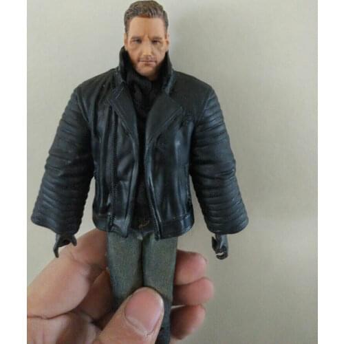 1:12 Scale Black Plastic Coat Model For 6" soldier Doll (no figure)