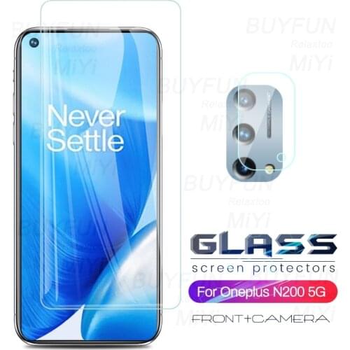 One plus n200 5g glass 1-to-2 original camera lens protective glass for oneplus nord n200 n 200 5g sceen pretectors film 6.49