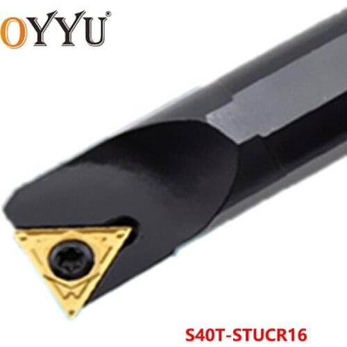OYYU S40T-STUCR16 Boring Bar Turning Tool Shank use Carbide Inserts TCMT16 Internal Lathe Tools Cutting Holder