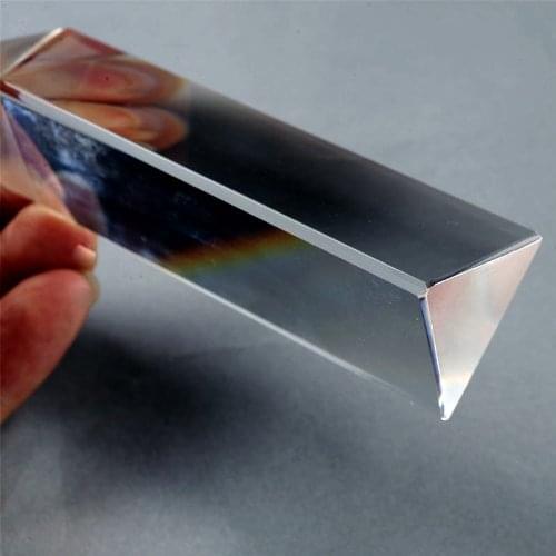 KSOL Physics Education Prism Precision Optical Glass 4 inches