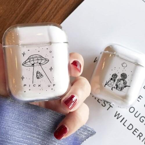 Transparent Star Luxury Earphone Case For Airpods 1/2 Soft Cases Starry Sky Clear Earphone Cases Cover For Airpods Accessories