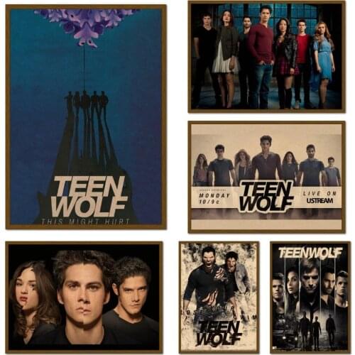 Teen Wolf Retro Kraft Paper Movie Poster For Home Art Decoration Posters