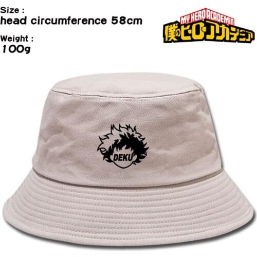 My Boku No Hero Academia Fisherman Hats Midoriya Izuku Bucket Hat Outdoor Cap Boonie Hat Summer Sun Caps Beach Hat Hip Hop Cap