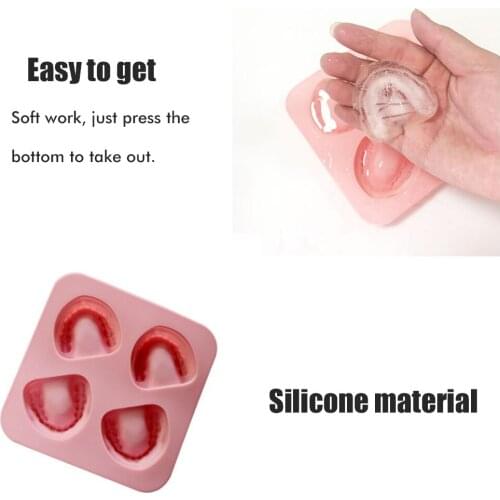 Ice Cube Tray Teeth-Shaped Silicone Ice Mold Denture Ice Trays Funny Gag Gift for Dentist Party Favor