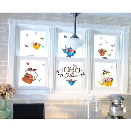 High quality fine wallpaper delicate stickers kettle wallpaper flowers applique Home Improvement household supplies