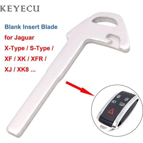 Keyecu Replacement Blank Insert Blade Remote Key Blade for Jaguar X S-Type XF XK XK Remote Key Case Fob