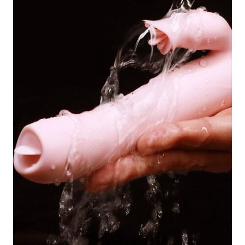 Heating Dildo Vibrator G-Spot Clitoris Stimulator Anal Plug Sex Toys for Women Vaginal Tongue Licking Adult Massager Masturbator