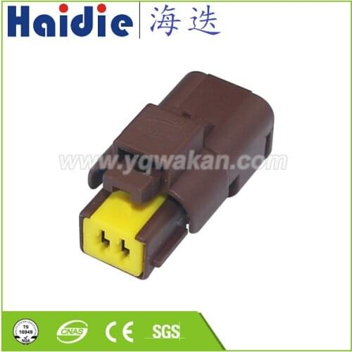 2 pin FCI Brown motorcycle turn signal light connector 211PC022S1049
