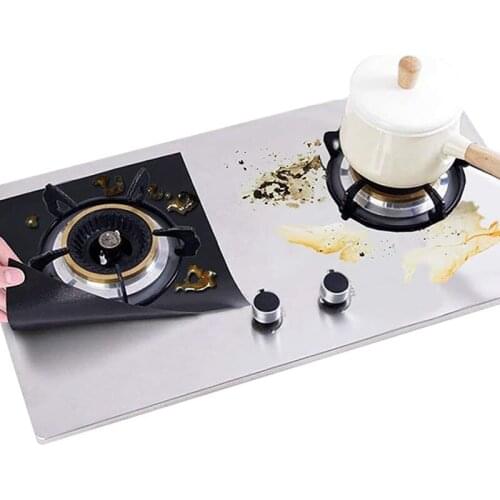 4pcs Kitchen Stove Protector Cover Liner Gas Stove Protector Gas Stove Stovetop Burner Protector Kitchen Accessories