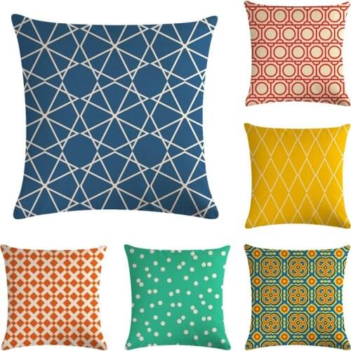 45*45cm decorative cushion covers Geometry Pattern Throw pillow case palm Cushion Case Sofa Car Home Decor