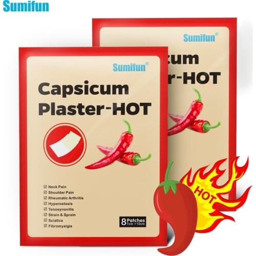 Sumifun 8/16Pcs Pepper Hot Pain Relief Plaster Back/neck/shoulder Chinese Herbal Medical for Joint/arthritis/Body Patch