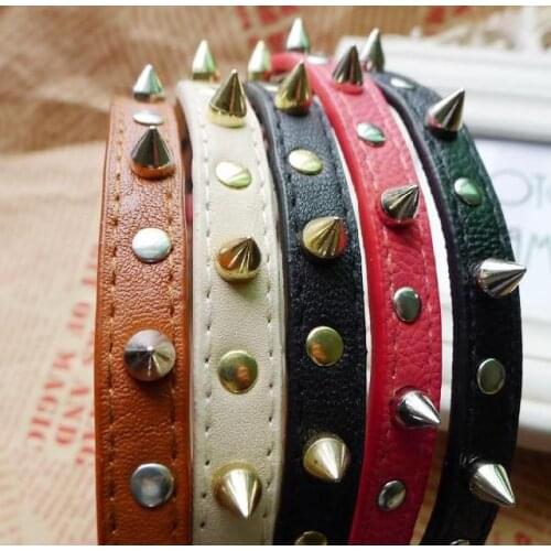 Retro hair accessories wholesale womens rivet headband, punk style leather hairpin