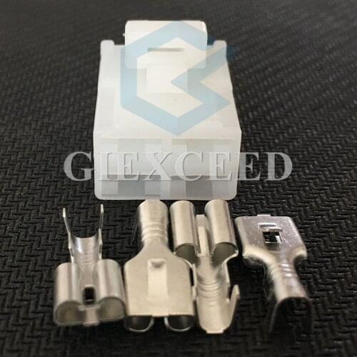 2 Sets Female Relay Socket Automotive Connector 4 Pin 7123-2446 With Terminals/Pins For Car Modification