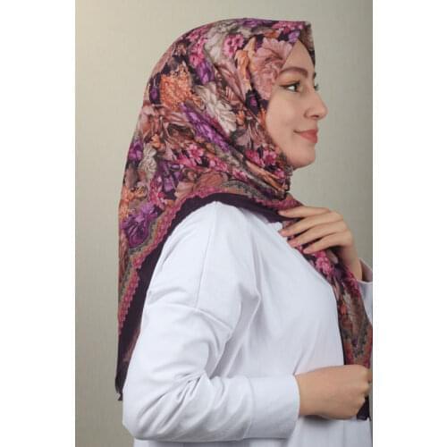 BONJELA PATTERNED COTON SCARF-DESEN-67-RENK-12