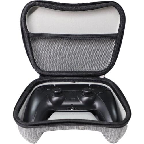 EVA Carrying Case Portable Carrying Decor Silkscreen Print Dustproof Storage Case for PlayStation 5 PS5 Controller Accessories