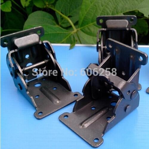 Black Folding hinge with Screw / Folding Table Legs hinges / 90 self-locking coffee table Furniture Hardware 100PCS