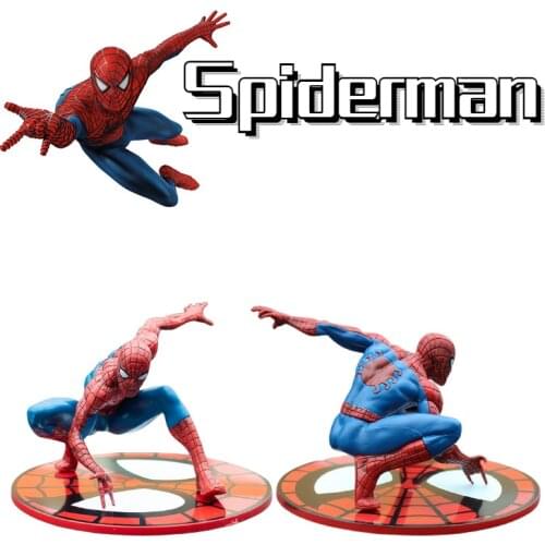 Disney Marvel Spiderman resin doll decoration car Auto decoration study room childrens room accessories kids toy birthday gifts