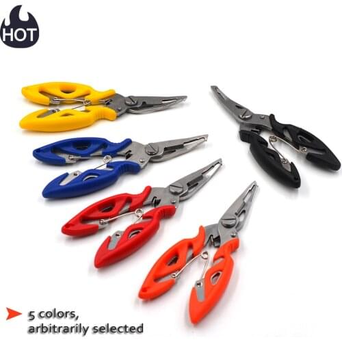 Hot Fishing Plier Scissor Braid Line Lure Wire Cutter Occlusai Take Hook Open Tool Cutting Fish Use Tongs Multifunction Scissors