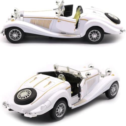 White Color 1:28 Scale 16.8CM Metal Alloy Diecasts 500K Classic Pull Back 1936 car model Vehicles Model Toys F Kids Collection