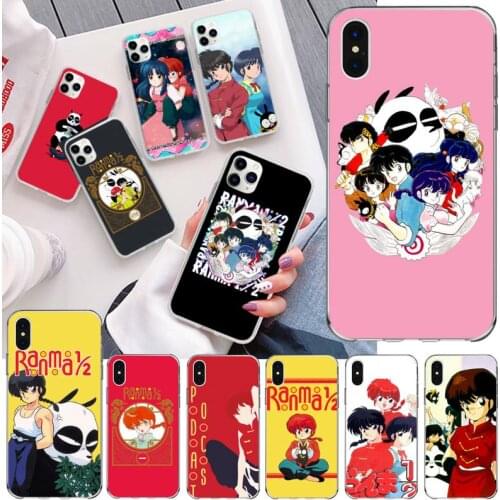 USAKPGRT Ranma 1 2 Custom Soft Phone Case for iphone 12 pro max 11 pro XS MAX 8 7 6 6S Plus X 5S SE 2020 XR cover