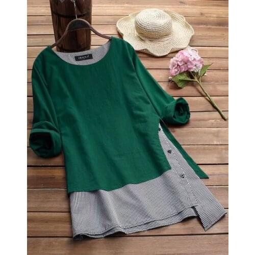 New Fake Two Pieces Slim -Fitting Patchwork Irregular Dress