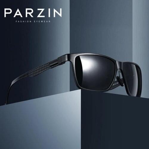 PARZIN Polarized Sunglasses Men Aluminum Magnesium Alloy Large Frame Sports Sunglasses Male Driving Glasses New 8281