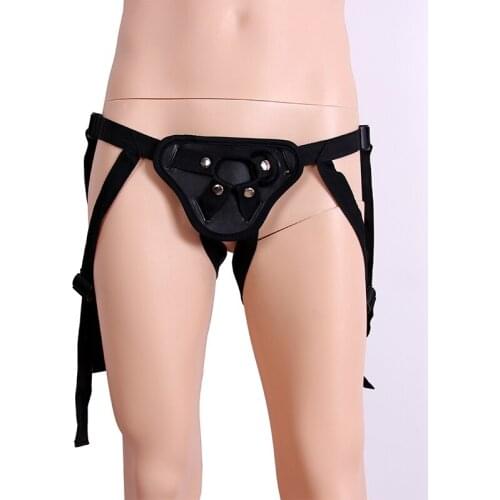 Female Wearable Dildo Bondage Harness Sexy Penis Wearing Pants Strap for Gay Adult Erotic Leather Pull-on pants penis