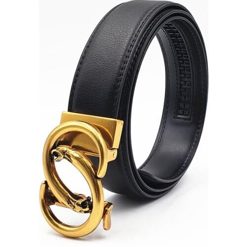 Luxury Men Belt Top Quality Genuine Luxury Leather Belts for Men Waist Strap Leopard Automatic Buckle Male Belts