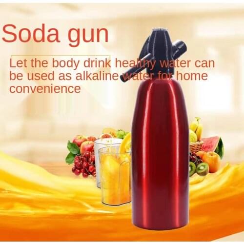 Manual 1L Soda Maker CO2 Dispenser WATER Bubble Generator Cool Drink Cocktail Soda Machine Aluminum Bar DIY Water Dispenser