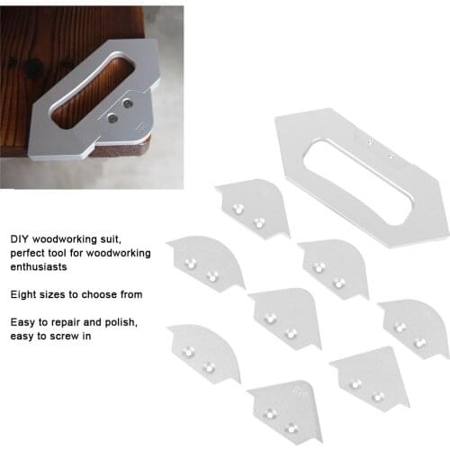 Router Table Corner Radius Jig Set Woodworking Trimming Chamfer Profile Template