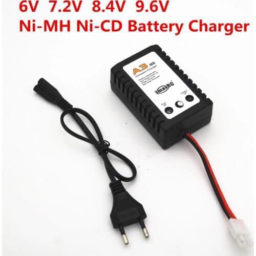 A3 Charger For 6v 7.2v 8.4v 9.6v NiCd NiMH battery with Tamiya Plug Kep-2p L6.2-2P For RC toys Automatic Power-off Intelligence