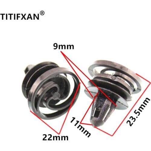 10PCS Auto door panel trim plastic fastener clip for Volkswagen Old 4 doors Golf Lavida